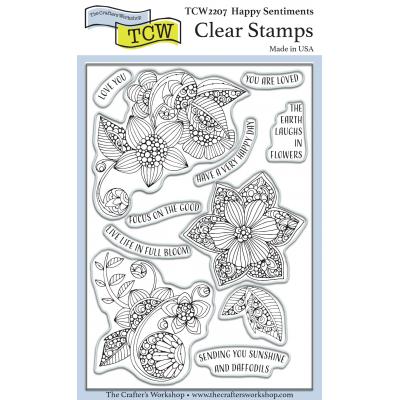 The Crafter's Workshop Clear Stamps - Happy Sentiments